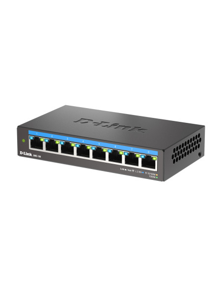 8-Portowy Wielogigabitowy Przełącznik Biurkowy D-Link 2.5G - Niezarządzany - L2 - 2.5G Ethernet (100/1000/2500)