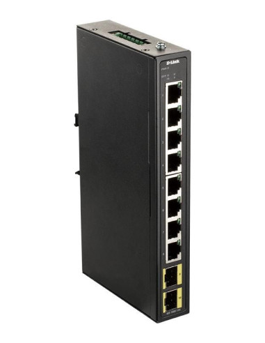 Przemysłowy Gigabitowy Przełącznik Niezarządzalny D-Link Z 2 Gniazdami Sfp - Szyna Din