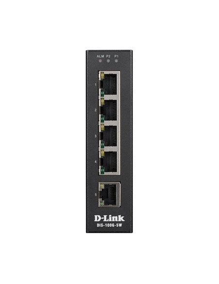 Przełącznik D-Link Dis-100G-5W - Niezarządzany - L2 - Gigabit Ethernet (10/100/1000) - Pełny Dupleks - Możliwość Montażu Na Ścia