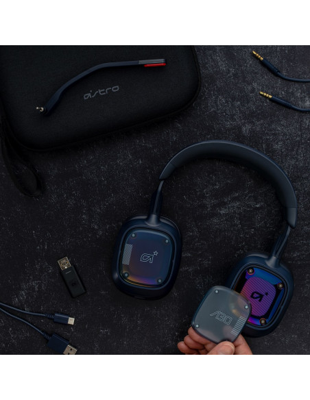 Logitech Astro A30 - Bezprzewodowy Zestaw Słuchawkowy - Granatowy/Czerwony - Playstation