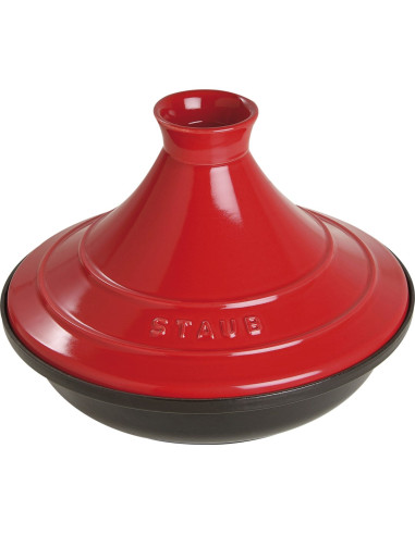 Naczynie Do Tajine Staub - 28 Cm, 40510-327-0 Czerwono-Czarny