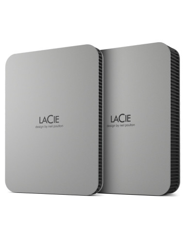 Lacie Mobile Drive (2022) Zewnętrzny Dysk Twarde 5 Tb 2.5" Usb Type-C 3.2 Gen 1 (3.1 Gen 1) Srebrny