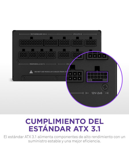 Nzxt C1000 Gold Atx 3.1 Moduł Zasilaczy 1000 W 24-Pin Atx Czarny