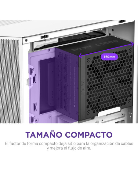 Nzxt C1000 Gold Atx 3.1 Moduł Zasilaczy 1000 W 24-Pin Atx Czarny