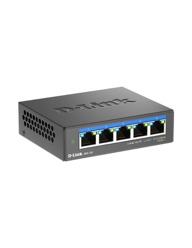 5-Portowy Wielogigabitowy Przełącznik Biurkowy D-Link 2,5G - Niezarządzalny - L2 - 2.5G Ethernet (100/1000/2500)