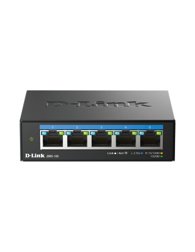 5-Portowy Wielogigabitowy Przełącznik Biurkowy D-Link 2,5G - Niezarządzalny - L2 - 2.5G Ethernet (100/1000/2500)