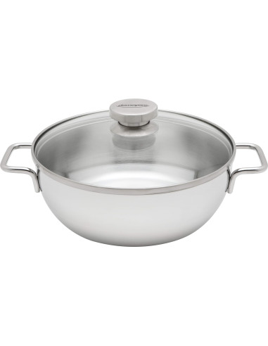 Patelnia Głęboka Z 2 Uchwytami I Pokrywką Demeyere Apollo 7 40850-766-0 - 24 Cm