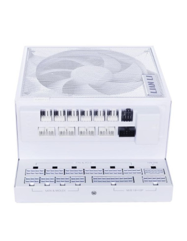 Zasilacz Lian Li Edge Gold 1000 80 Plus Gold Netzteil, Pcie 5.1, Atx 3.1 - 1.000 Watt, Weiß, Inkl. Usb-Hub