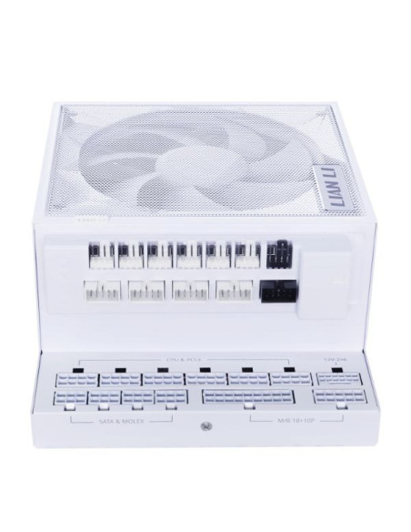 Zasilacz Lian Li Edge Gold 1000 80 Plus Gold Netzteil, Pcie 5.1, Atx 3.1 - 1.000 Watt, Weiß, Inkl. Usb-Hub