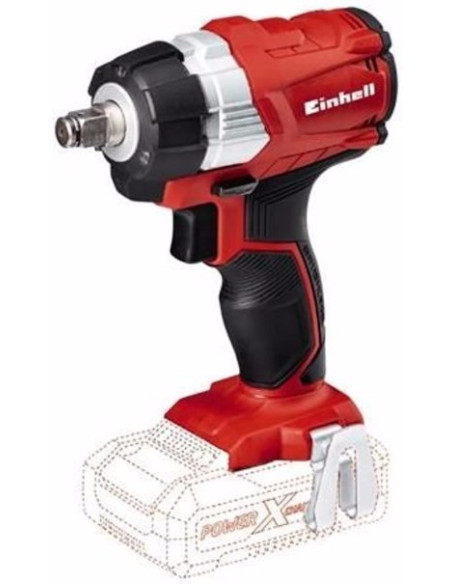 Klucz Udarowy Einhell Te-Cw 18Li Czarny, Czerwony 1/2" 2900 Rpm 215 N·m 18 V