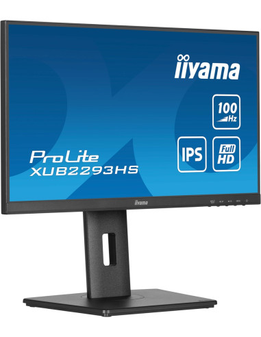 Iiyama Prolite Xub2293Hs-B6 Monitor Komputerowy 54,6 Cm (21.5") 1920 X 1080 Px Full Hd Led Czarny