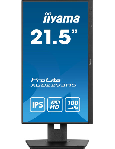 Iiyama Prolite Xub2293Hs-B6 Monitor Komputerowy 54,6 Cm (21.5") 1920 X 1080 Px Full Hd Led Czarny