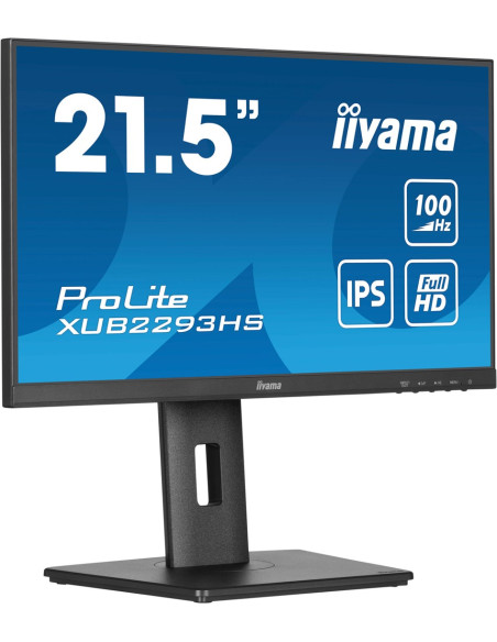 Iiyama Prolite Xub2293Hs-B6 Monitor Komputerowy 54,6 Cm (21.5") 1920 X 1080 Px Full Hd Led Czarny