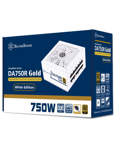Silverstone Da750R Gold Moduł Zasilaczy 750 W 24-Pin Atx Atx Biały