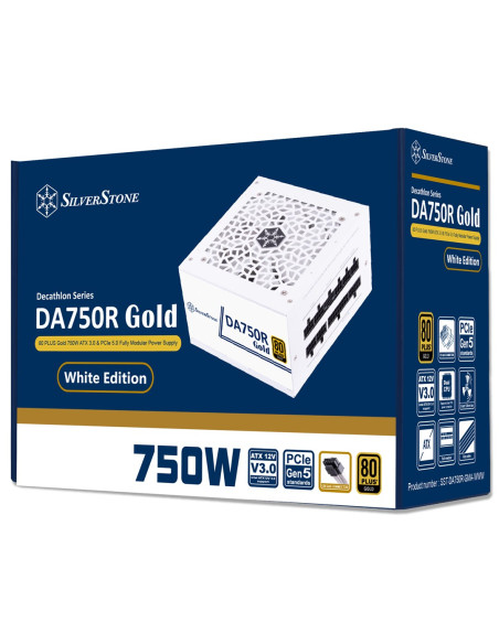 Silverstone Da750R Gold Moduł Zasilaczy 750 W 24-Pin Atx Atx Biały