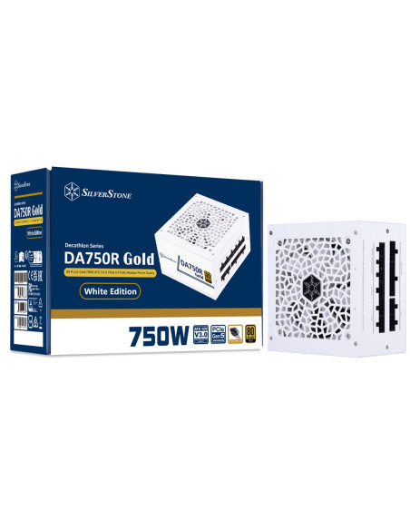 Silverstone Da750R Gold Moduł Zasilaczy 750 W 24-Pin Atx Atx Biały