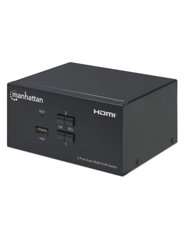 Przełącznik Kvm Hdmi/Usb 2X1 Dual-Monitor Video 4K*30Hz