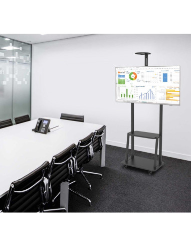 Techly Ica-Tr33 Uchwyt Do Tablic Informacyjnych 177,8 Cm (70") Czarny