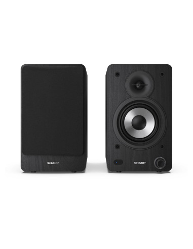 Sharp Bookshelf Speakers 2-Drożny Czarny Przewodowy I Bezprzewodowy 60 W