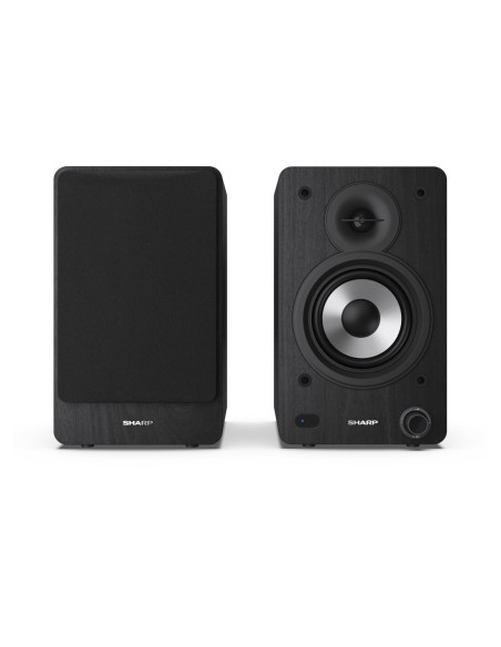 Sharp Bookshelf Speakers 2-Drożny Czarny Przewodowy I Bezprzewodowy 60 W