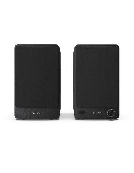 Sharp Bookshelf Speakers 2-Drożny Czarny Przewodowy I Bezprzewodowy 60 W