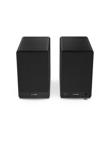 Sharp Bookshelf Speakers 2-Drożny Czarny Przewodowy I Bezprzewodowy 60 W