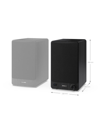 Sharp Bookshelf Speakers 2-Drożny Czarny Przewodowy I Bezprzewodowy 60 W
