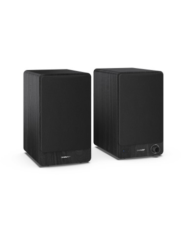 Sharp Bookshelf Speakers 2-Drożny Czarny Przewodowy I Bezprzewodowy 60 W