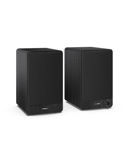 Sharp Bookshelf Speakers 2-Drożny Czarny Przewodowy I Bezprzewodowy 60 W