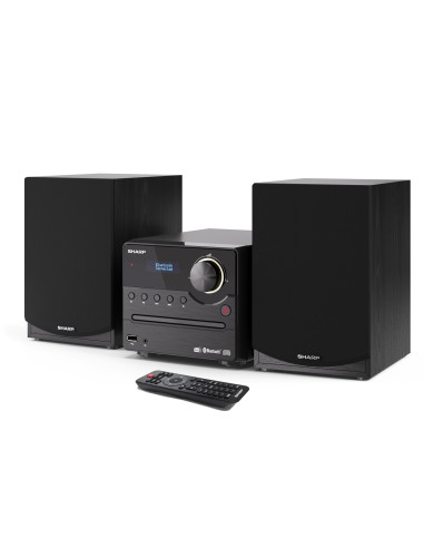 Sharp Xl-B517D(Bk) Mikrosystem Hi-Fi, Cd/Fm/Usb/Bluetooth V5.0, Wejście Aux, 45W, Czarny Sharp | Mikrosystem Hi-Fi | Xl-B517D(Bk