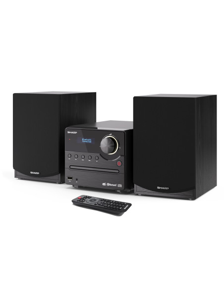 Sharp Xl-B517D(Bk) Mikrosystem Hi-Fi, Cd/Fm/Usb/Bluetooth V5.0, Wejście Aux, 45W, Czarny Sharp | Mikrosystem Hi-Fi | Xl-B517D(Bk