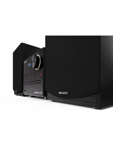 Sharp Xl-B517D(Bk) Mikrosystem Hi-Fi, Cd/Fm/Usb/Bluetooth V5.0, Wejście Aux, 45W, Czarny Sharp | Mikrosystem Hi-Fi | Xl-B517D(Bk