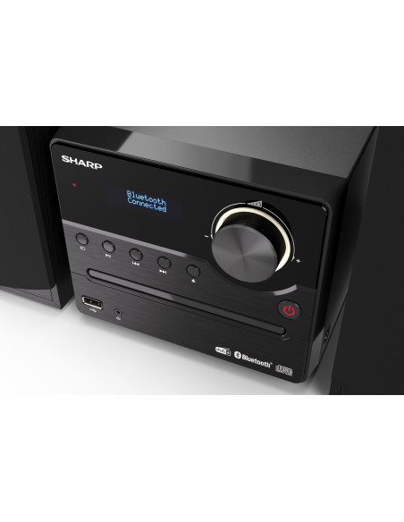 Sharp Xl-B517D(Bk) Mikrosystem Hi-Fi, Cd/Fm/Usb/Bluetooth V5.0, Wejście Aux, 45W, Czarny Sharp | Mikrosystem Hi-Fi | Xl-B517D(Bk