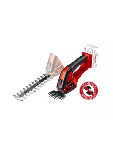 Einhell 3410313 Akumulatorowe Nożyce Do Trawy 8 Mm 18 V Litowo-Jonowa (Li-Ion) Czarny, Czerwony