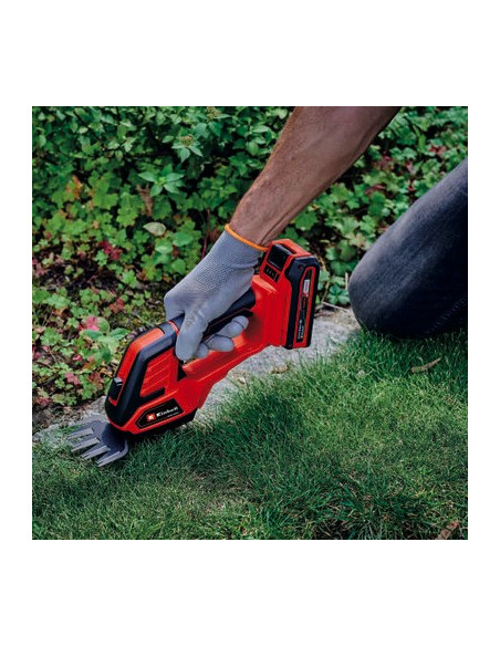 Einhell 3410313 Akumulatorowe Nożyce Do Trawy 8 Mm 18 V Litowo-Jonowa (Li-Ion) Czarny, Czerwony