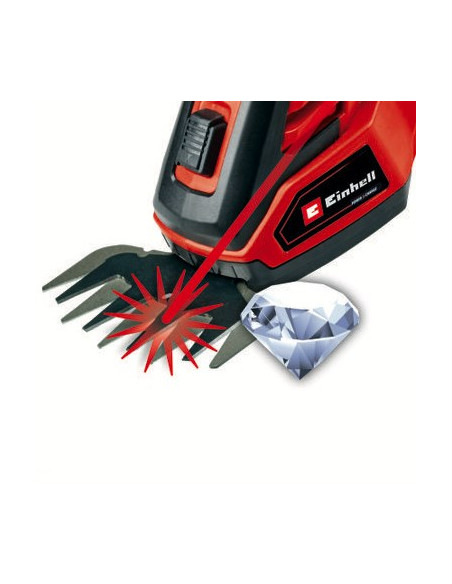 Einhell 3410313 Akumulatorowe Nożyce Do Trawy 8 Mm 18 V Litowo-Jonowa (Li-Ion) Czarny, Czerwony