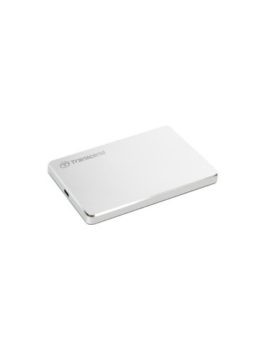 Transcend Storejet 25C3S Zewnętrzny Dysk Twarde 2 Tb 2.5" Usb Type-C 3.2 Gen 1 (3.1 Gen 1) Srebrny