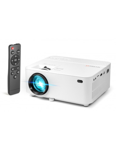 Projektor Rzutnik Led + Pilot Technaxx 50W, Wbudowany Głośnik (Biały)