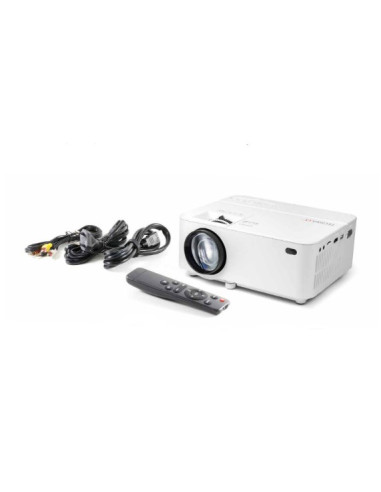 Projektor Rzutnik Led + Pilot Technaxx 50W, Wbudowany Głośnik (Biały)