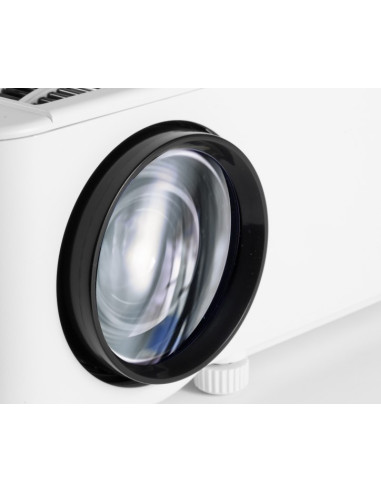 Projektor Rzutnik Led + Pilot Technaxx 50W, Wbudowany Głośnik (Biały)