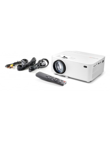 Projektor Rzutnik Led + Pilot Technaxx 50W, Wbudowany Głośnik (Biały)