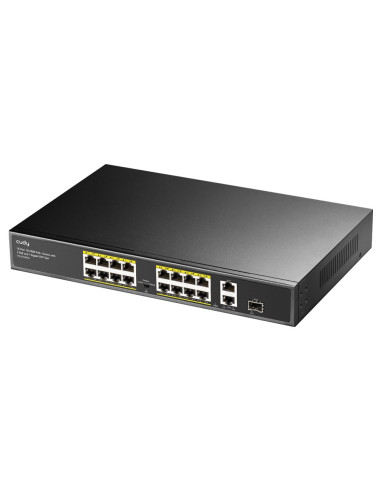 Cudy Fs1018Ps1 Łącza Sieciowe Fast Ethernet (10/100) Obsługa Poe Szary