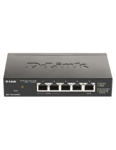D-Link Dgs-1100-05Pdv2 Łącza Sieciowe Zarządzany Gigabit Ethernet (10/100/1000) Obsługa Poe Czarny