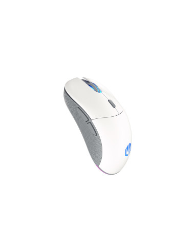 Endorfy Gem Plus Wireless Onyx White Myszka Oburęczny Rf Wireless + Usb Type-C Optyczny 26000 Dpi