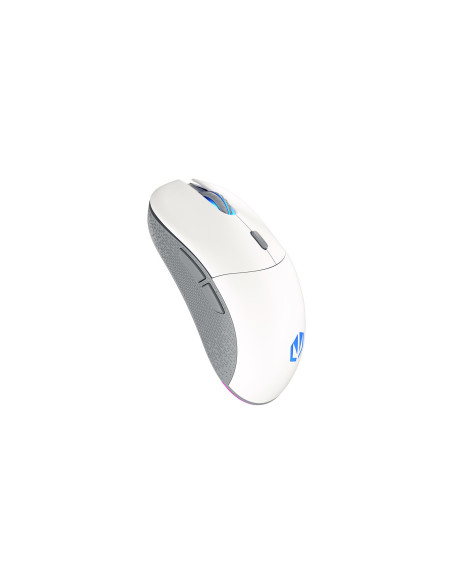 Endorfy Gem Plus Wireless Onyx White Myszka Oburęczny Rf Wireless + Usb Type-C Optyczny 26000 Dpi