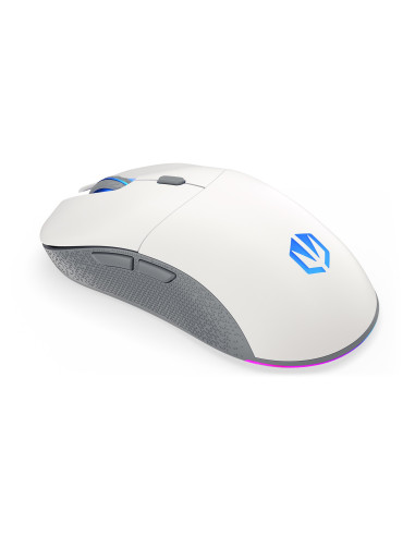 Endorfy Gem Plus Wireless Onyx White Myszka Oburęczny Rf Wireless + Usb Type-C Optyczny 26000 Dpi