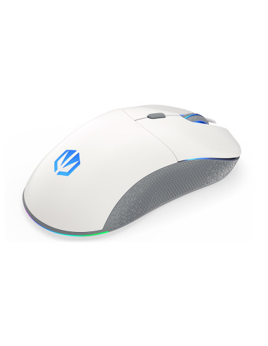 Endorfy Gem Plus Wireless Onyx White Myszka Oburęczny Rf Wireless + Usb Type-C Optyczny 26000 Dpi