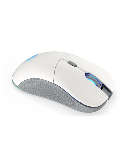 Endorfy Gem Plus Wireless Onyx White Myszka Oburęczny Rf Wireless + Usb Type-C Optyczny 26000 Dpi