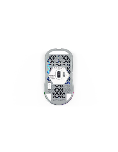 Endorfy Gem Plus Wireless Onyx White Myszka Oburęczny Rf Wireless + Usb Type-C Optyczny 26000 Dpi
