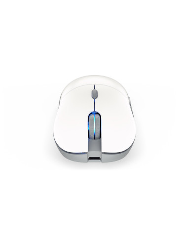 Endorfy Gem Plus Wireless Onyx White Myszka Oburęczny Rf Wireless + Usb Type-C Optyczny 26000 Dpi